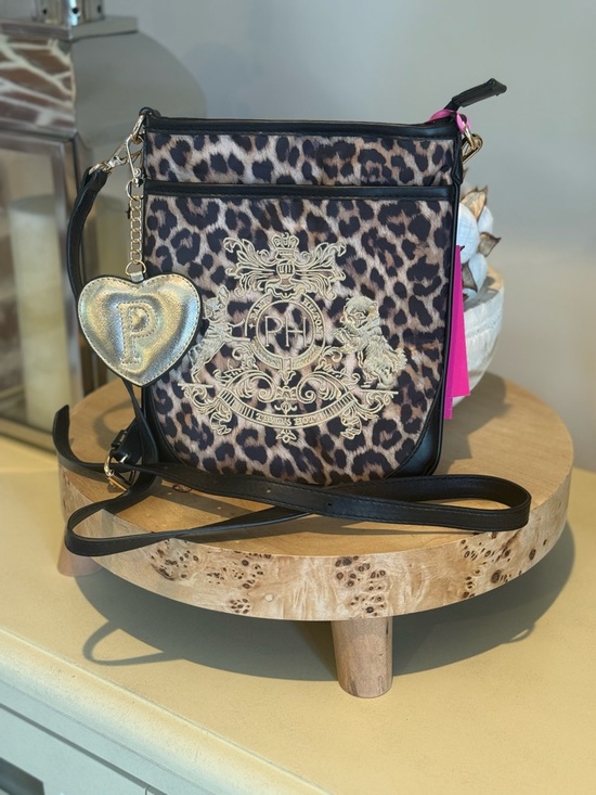 Paris Hilton Handbags - PARIS HILTON BNWT Leopard Embroidered Crossbody Bag - (Brown Leopard)